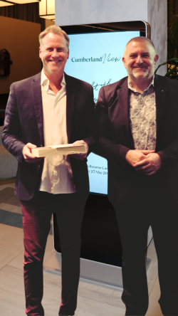 Trent Thomason is recognised for over 12 years of service at Cumberland View Home Care
